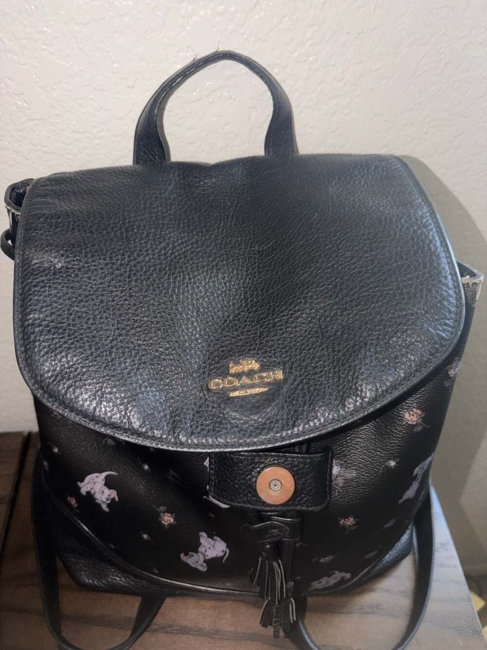 Coach 101 Dalmatians Backpack with Floral Accents - Picture 2 of 7